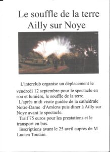 Lire la suite à propos de l’article Sortie « Le souffle de la terre » Ailly-sur-Noye
