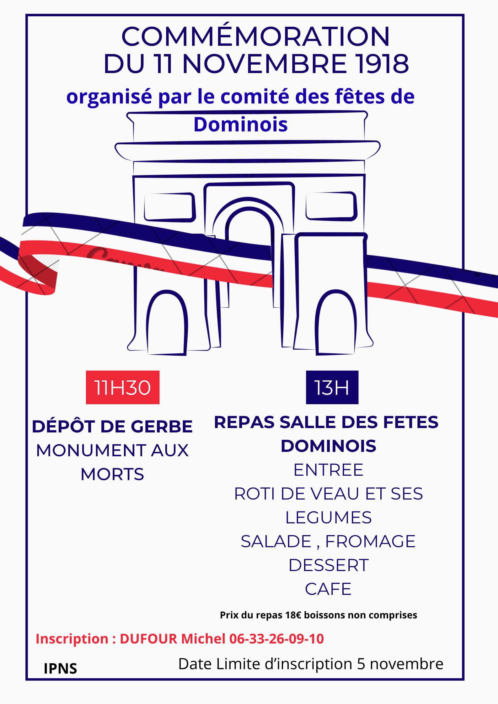 You are currently viewing Cérémonie et repas du 11 novembre 2025