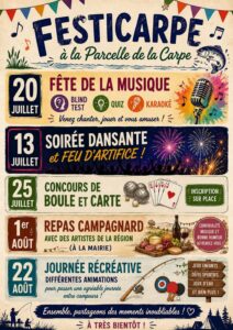 Lire la suite à propos de l’article Programme des activités Festicarpe
