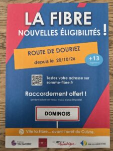 Lire la suite à propos de l’article La fibre est arrivée au 5 route de Douriez