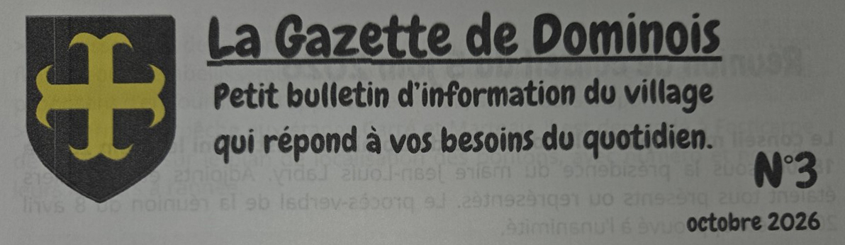 Vous consultez actuellement La gazette numéro 3 est sortie et distribuée prochainement